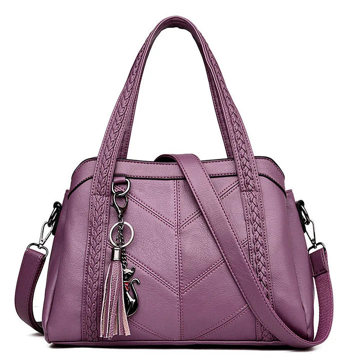 Leren handtas | Ruime en goed georganiseerde shopper voor dames
