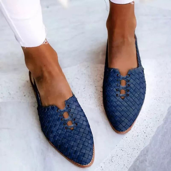 Hand gevlochten zomerschoenen voor dames