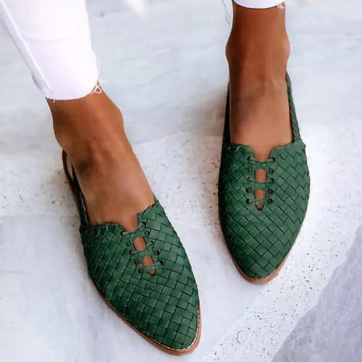 Hand gevlochten zomerschoenen voor dames