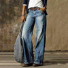 Klassieke high-waist jeans met wijde pijpen - Karla