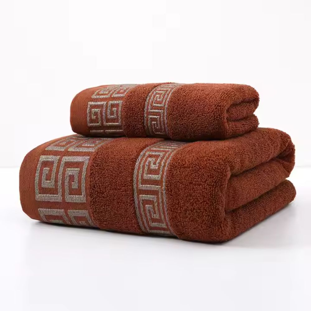 Luxe Katoenen Handdoekenset met Zachte Terry