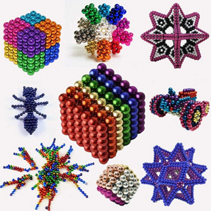 Boetseerset met magnetische ballen – creatieve bouwset