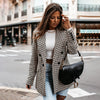 Nereza - Stijlvolle geruite klassieke blazer voor dames