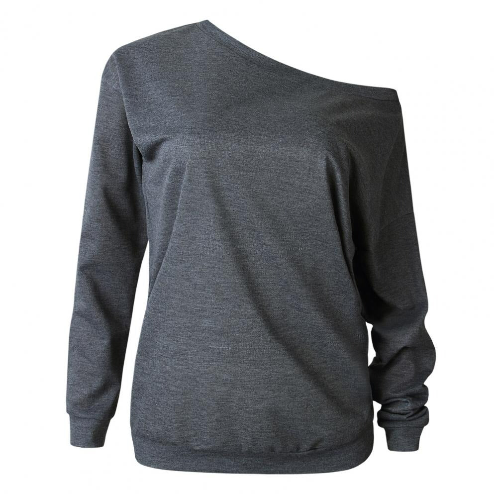 Eén off-shoulder losse warme damestrui - Beatrix