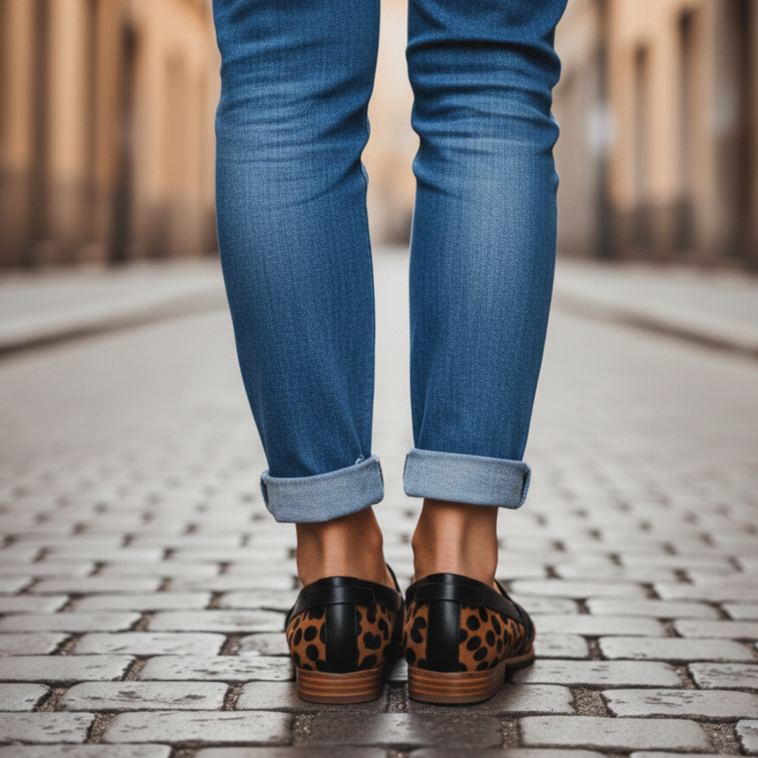 Dames loafers met spitse neus – klassieke platte mocassins