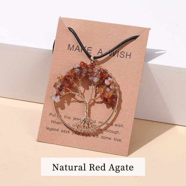 Zeven chakra's levensboom-ketting