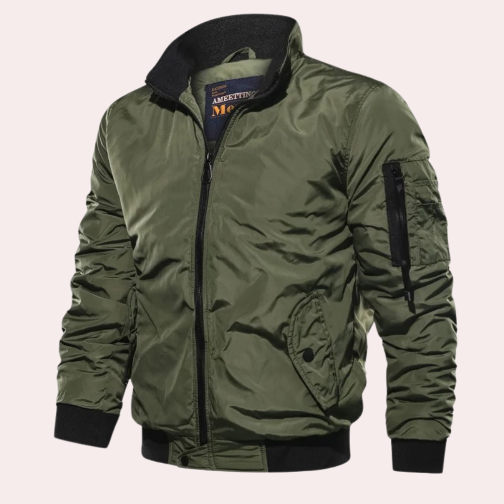 Groene bomberjack voor heren