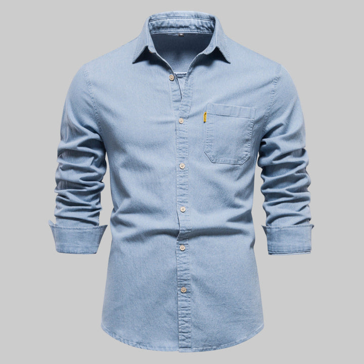 Levi Heren denim overhemd met lange mouwen