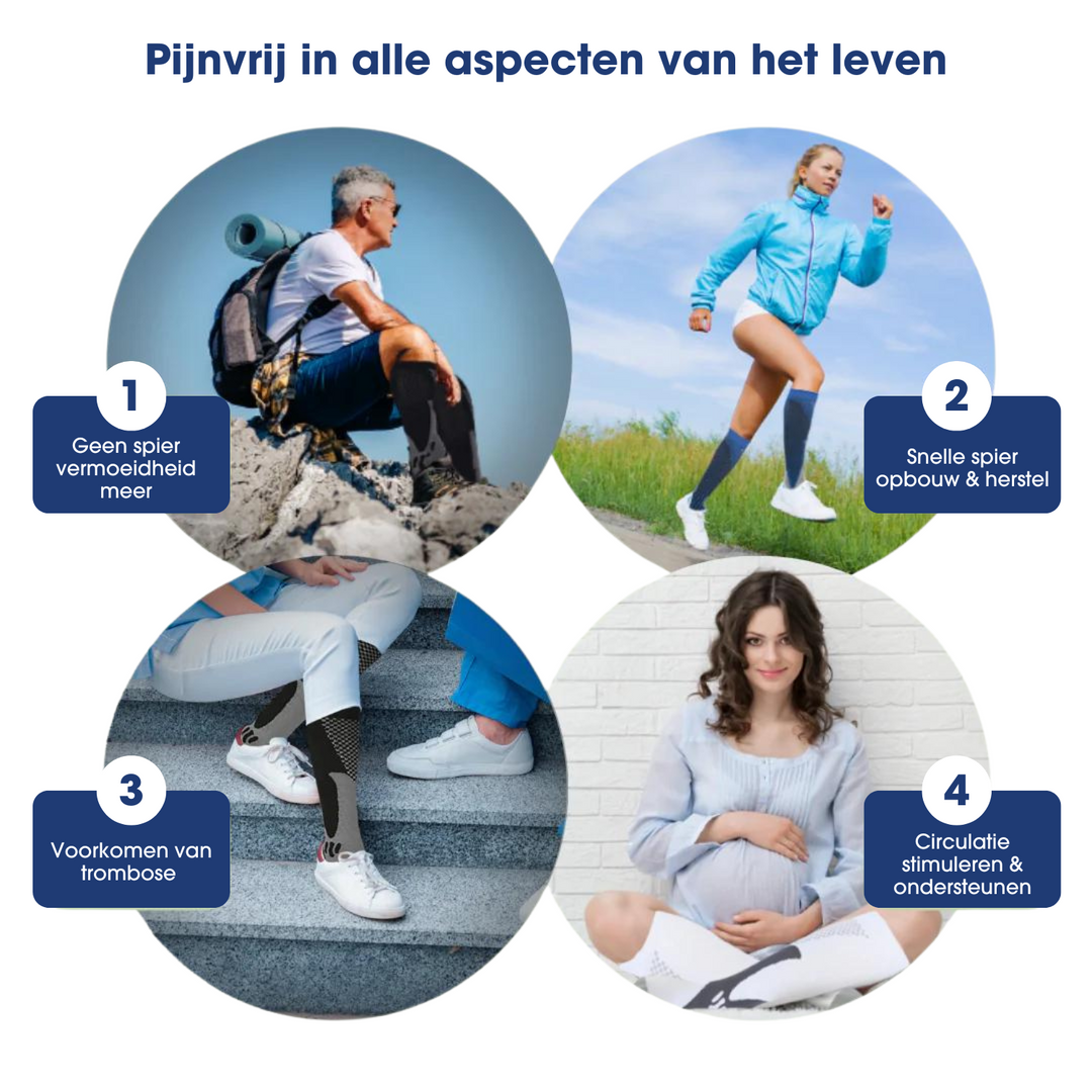 Door artsen aanbevolen compressiekousen