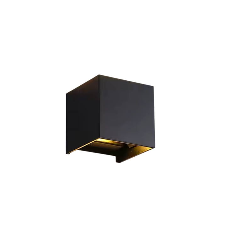 Luxe draadloze wandlamp | vierkante sensorlamp | aluminium 10 x 10 cm