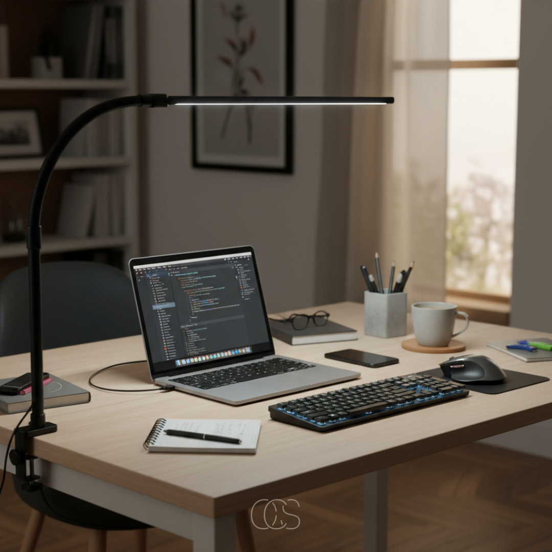 Dimbare bureaulamp - 3 lichtkleuren & verstelbaar ontwerp
