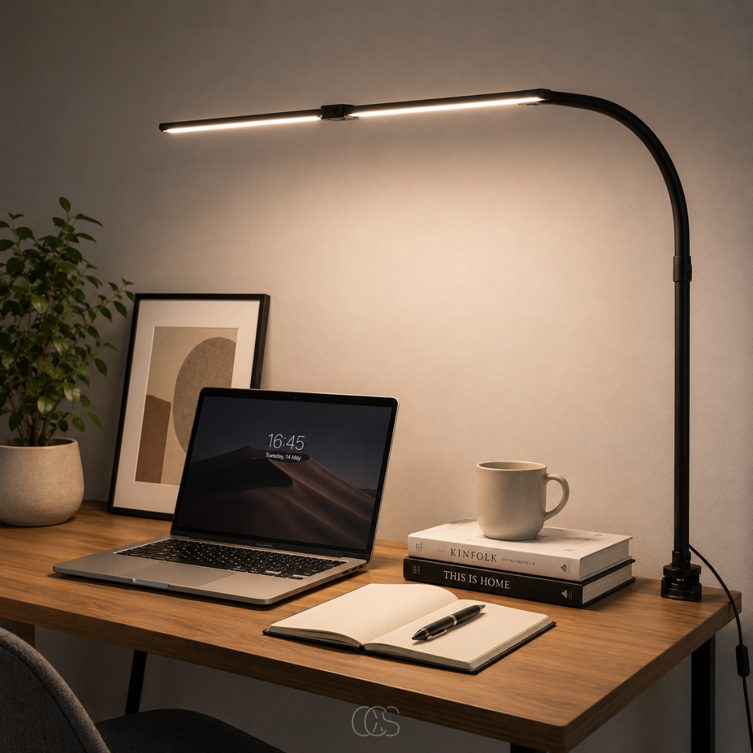 Dimbare bureaulamp - 3 lichtkleuren & verstelbaar ontwerp