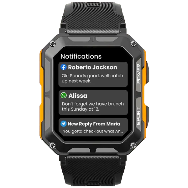 Robuuste smartwatch met hartslagmeter en stappenteller – EnduranceX