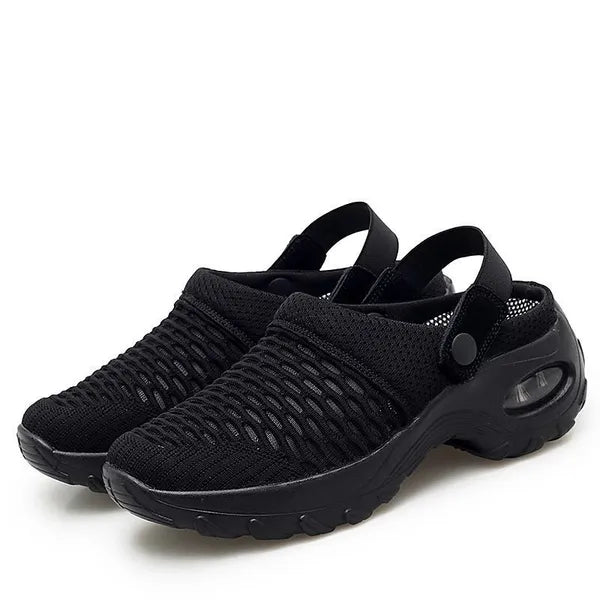 Orthopedische mesh-clogs voor dames | Luchtkussendemping | Antislip instapschoenen