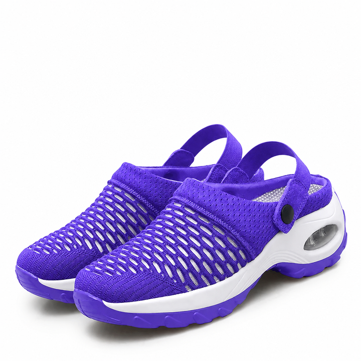 Orthopedische mesh-clogs voor dames | Luchtkussendemping | Antislip instapschoenen