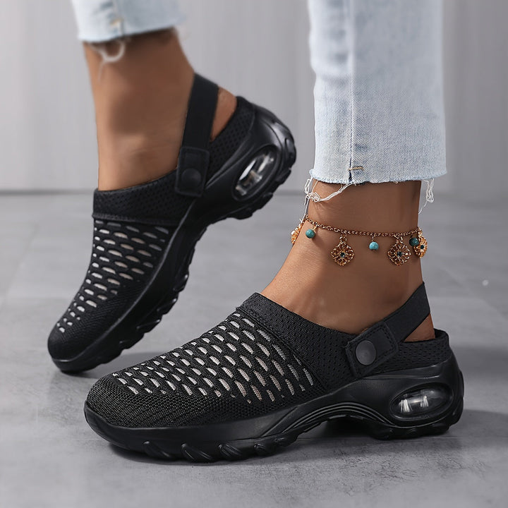 Orthopedische mesh-clogs voor dames | Luchtkussendemping | Antislip instapschoenen