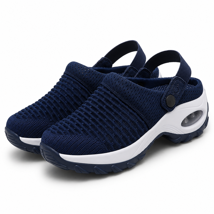 Orthopedische mesh-clogs voor dames | Luchtkussendemping | Antislip instapschoenen