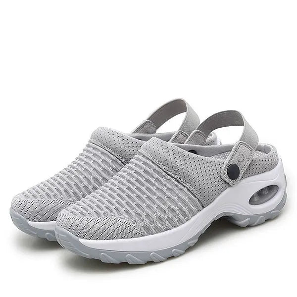 Orthopedische mesh-clogs voor dames | Luchtkussendemping | Antislip instapschoenen