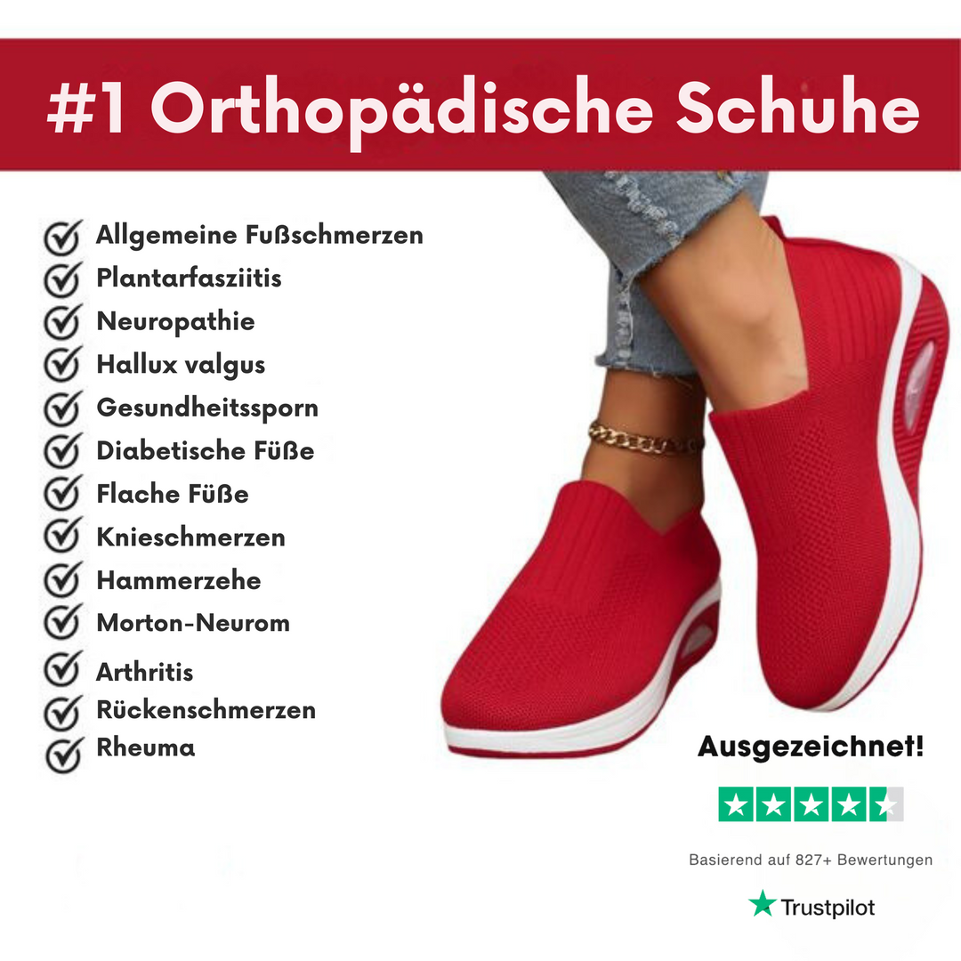 Orthopedische comfortschoenen voor dames | Gevoerde zool & makkelijk instappen