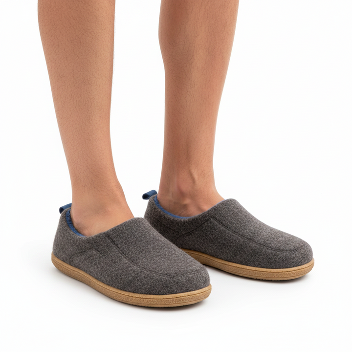Orthopedische unisex pantoffel voor binnenshuis – harde zool & fleece-voering