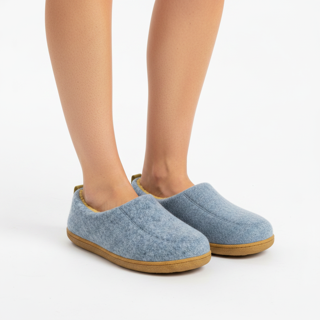 Orthopedische unisex pantoffel voor binnenshuis – harde zool & fleece-voering