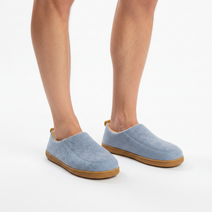 Orthopedische unisex pantoffel voor binnenshuis – harde zool & fleece-voering