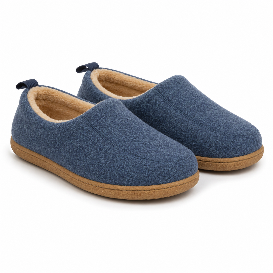 Orthopedische unisex pantoffel voor binnenshuis – harde zool & fleece-voering