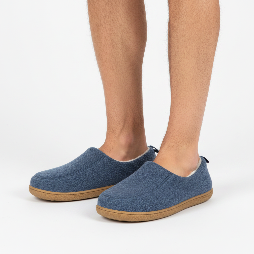 Orthopedische unisex pantoffel voor binnenshuis – harde zool & fleece-voering