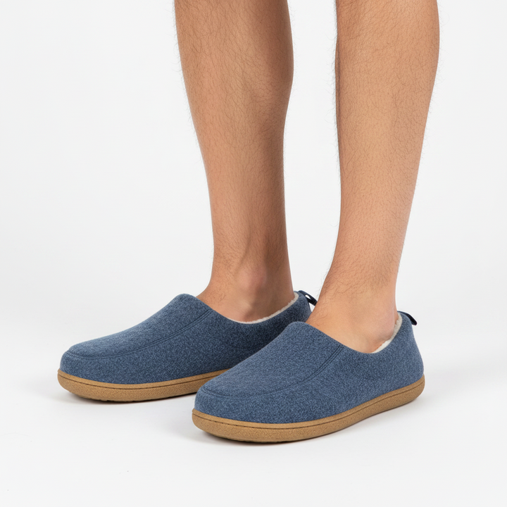 Orthopedische unisex pantoffel voor binnenshuis – harde zool & fleece-voering