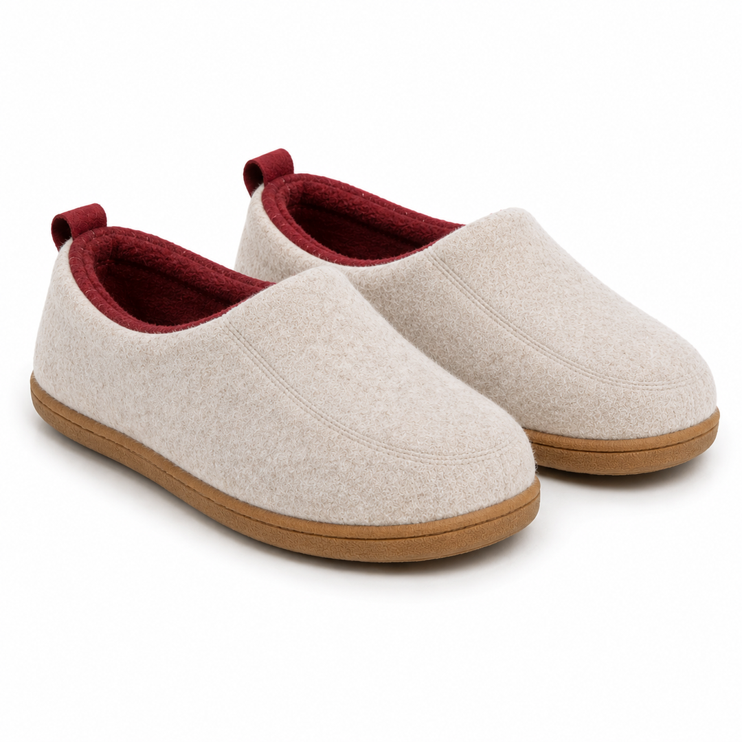 Orthopedische unisex pantoffel voor binnenshuis – harde zool & fleece-voering