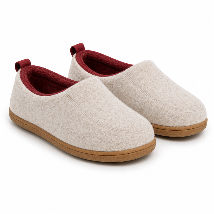 Orthopedische unisex pantoffel voor binnenshuis – harde zool & fleece-voering