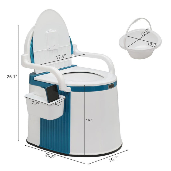 Outdoor And Indoor Portable Toilet For Adults And Elderly 6