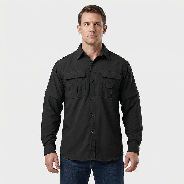 Outdoorshirt met afritsbare mouwen - Brett
