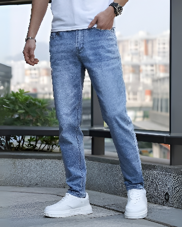 Effen casual herenjeans