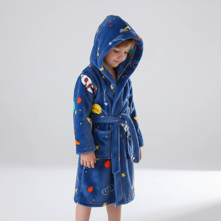 Plush kindermorgenjas - CozyWrap