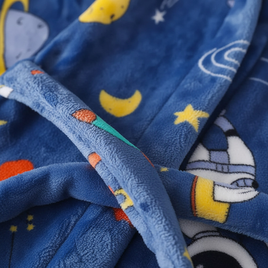 Plush kindermorgenjas - CozyWrap