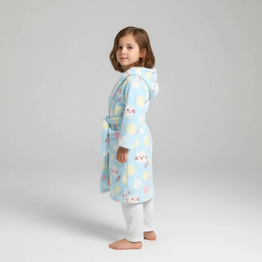 Plush kindermorgenjas - CozyWrap