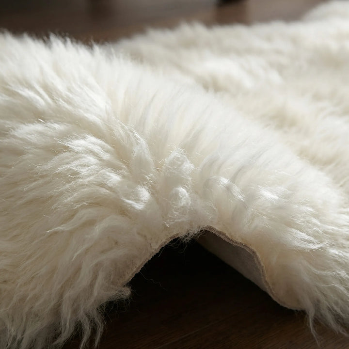 Zacht pluche vloerkleed van imitatiebont – Luxeplush