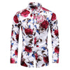 Trendy Bloemenprint Overhemd - Finn