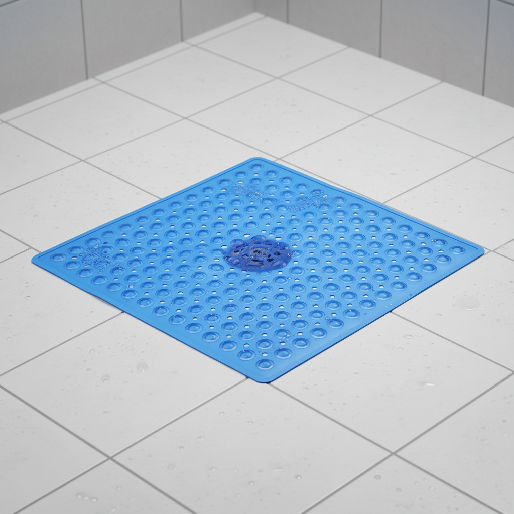 Vierkante pvc-douchemat – GripSquare