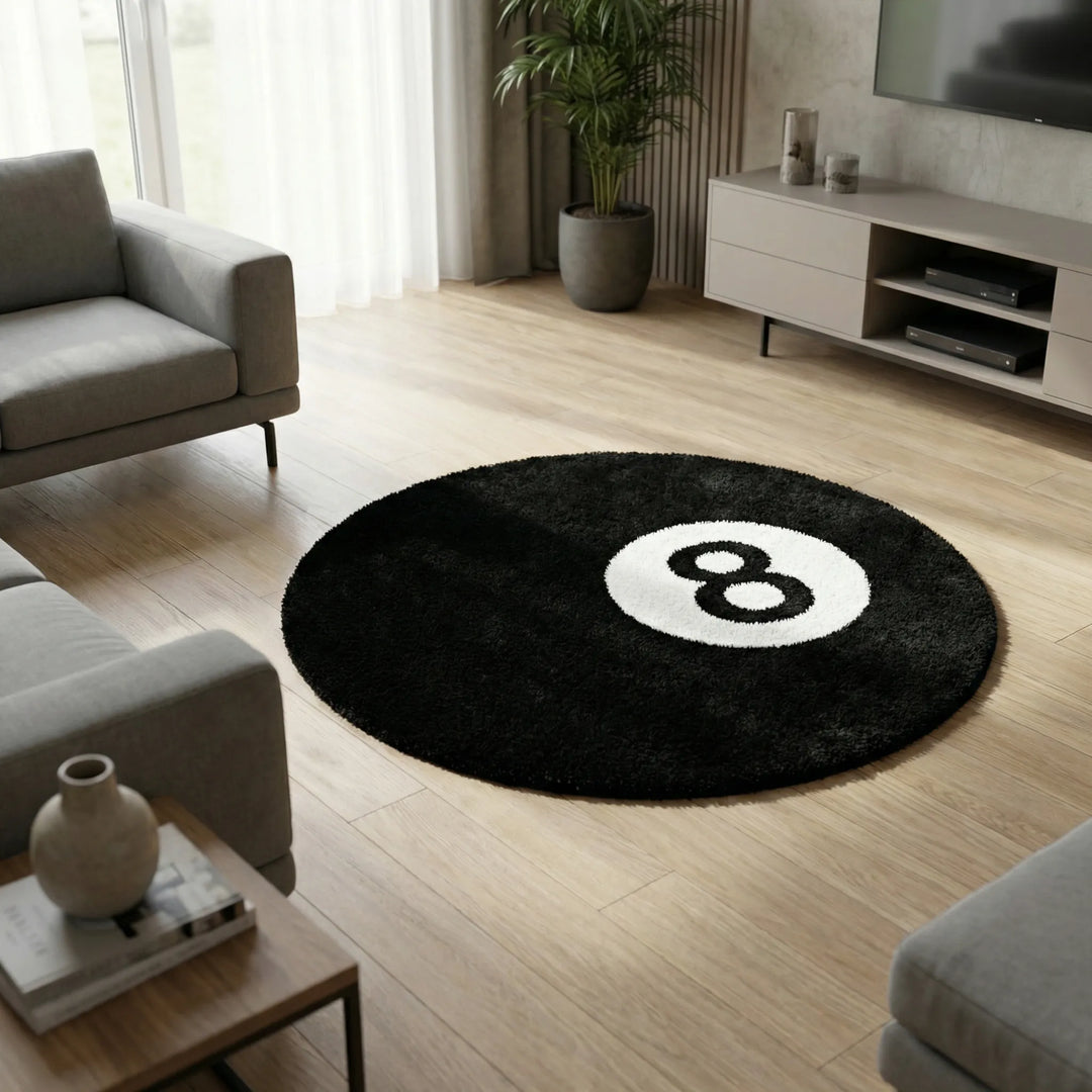 Rond vloerkleed met motief – Ballora