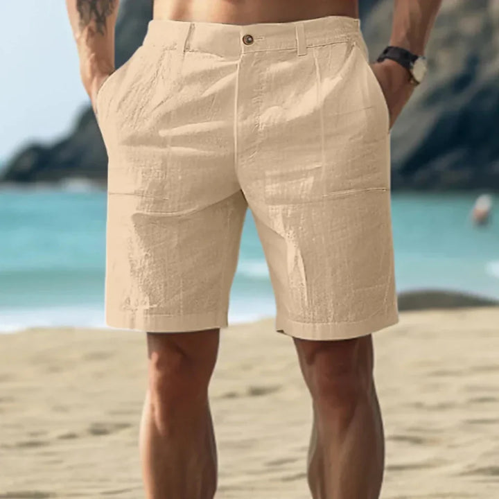 Casual linnen herenshorts