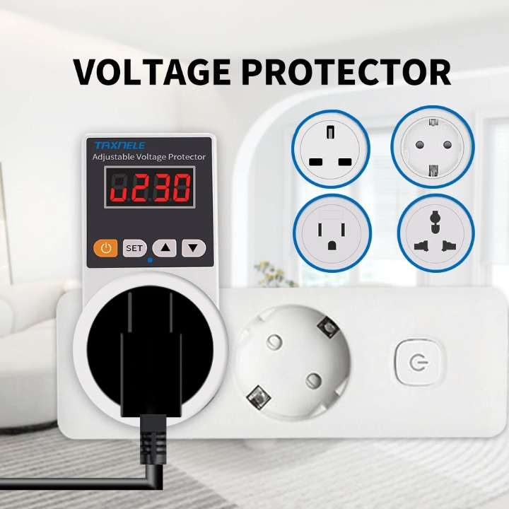 Automatische spanningsbeveiligingsstekker met instelbare waarden – VoltGuard