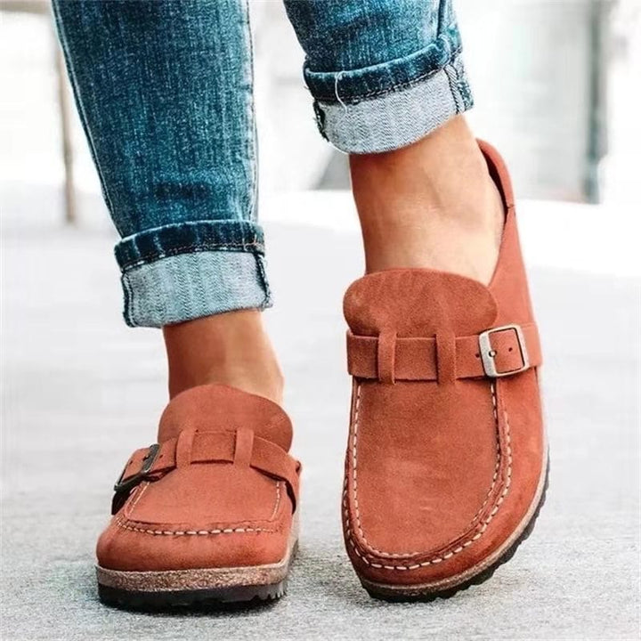 Retro suède slippers met orthopedisch comfort – Solenza