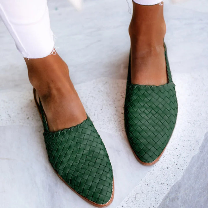 Leren dames sandalen met hak - Hilga