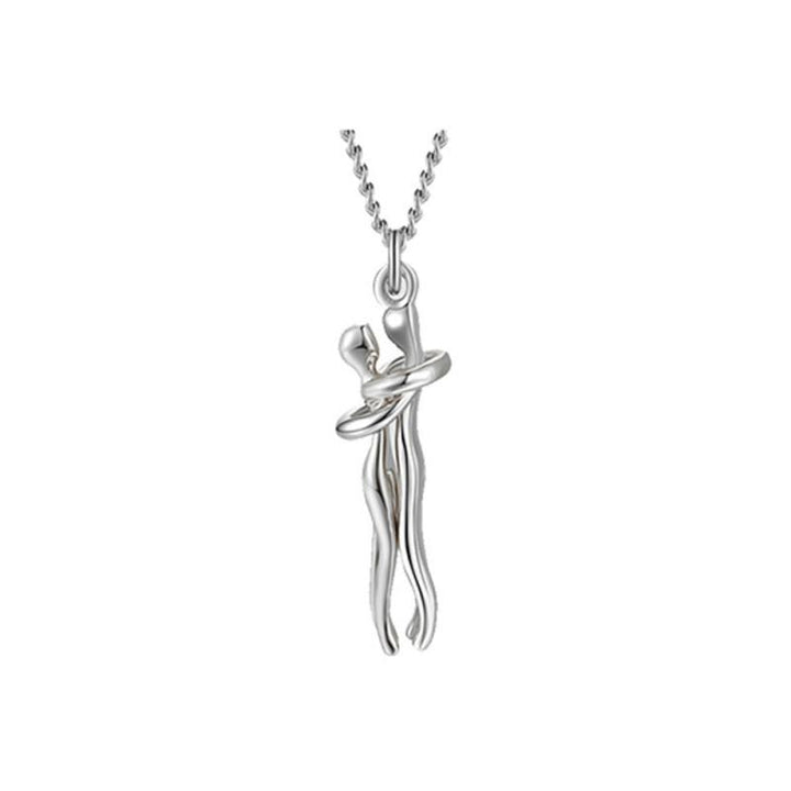 Gouden omhelzing paar hanger ketting