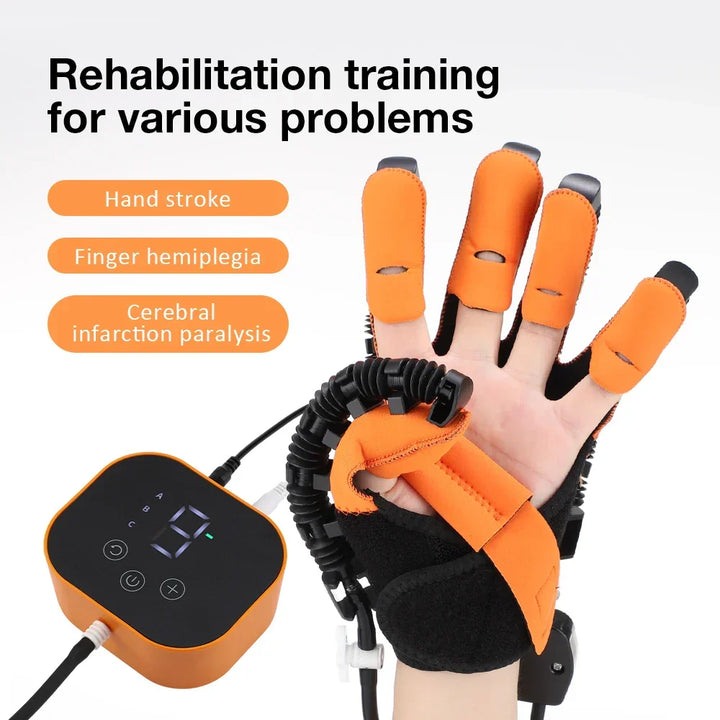 3-in-1 Elektrische Revalidatiehandschoen voor Hersenbloedingherstel & Handtherapie – Soren