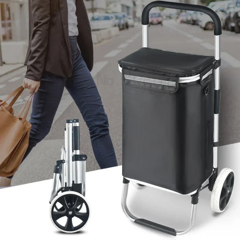 Grote Capaciteit & Waterdichte Vouwbare Winkelwagen – Movaro