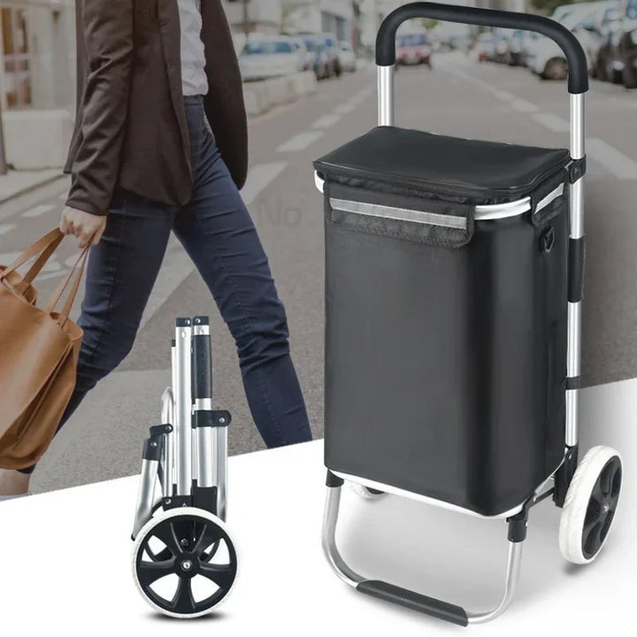 Grote Capaciteit & Waterdichte Vouwbare Winkelwagen – Movaro