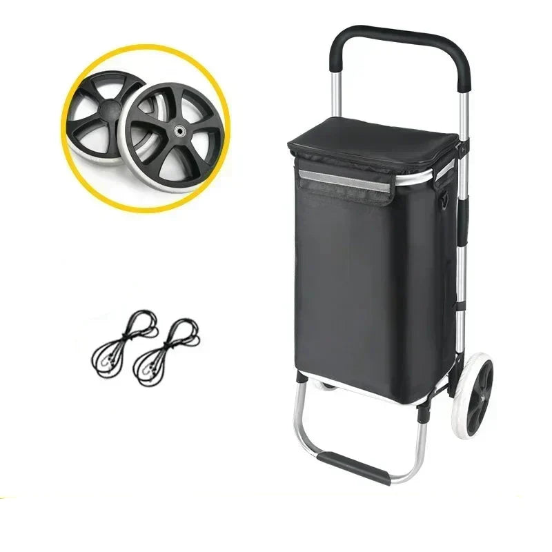 Grote Capaciteit & Waterdichte Vouwbare Winkelwagen – Movaro